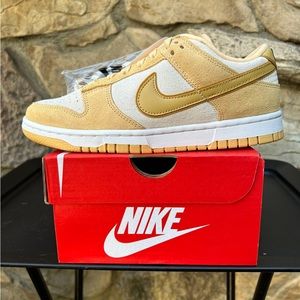 Nike Dunk Low LX “Gold Suede” Multiple Sizes